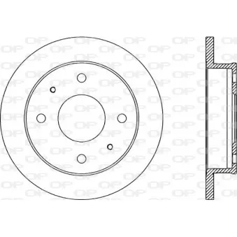 Jeu de 2 disques de frein avant OPEN PARTS BDA1858.10