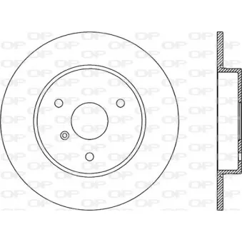 Jeu de 2 disques de frein avant OPEN PARTS BDA1864.10