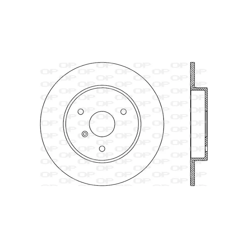 Jeu de 2 disques de frein avant OPEN PARTS BDA1864.10