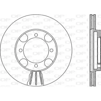 Jeu de 2 disques de frein avant OPEN PARTS BDA1869.20