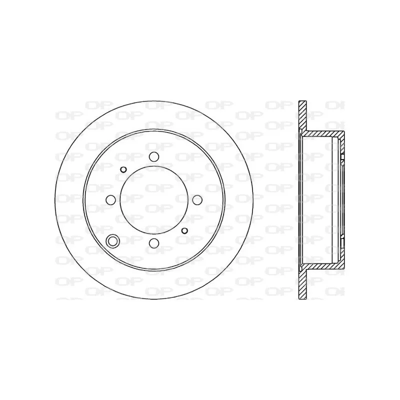 Jeu de 2 disques de frein arrière OPEN PARTS BDA1895.10