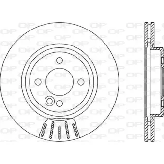 Jeu de 2 disques de frein avant OPEN PARTS BDA1902.20