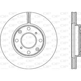 Jeu de 2 disques de frein avant OPEN PARTS