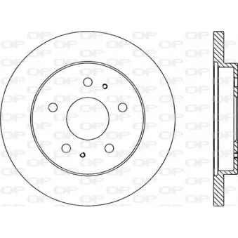 Jeu de 2 disques de frein avant OPEN PARTS BDA1920.10