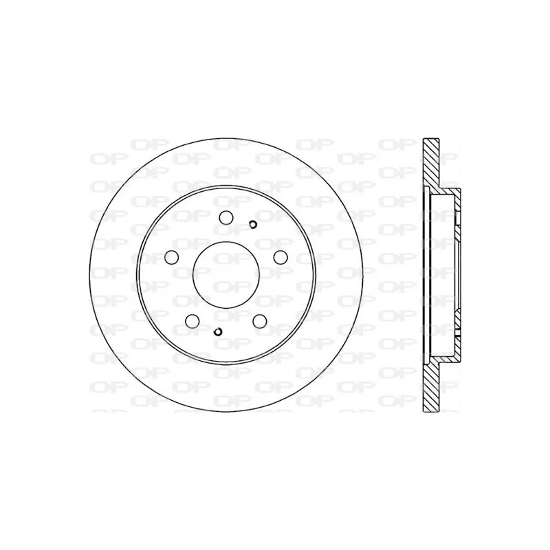 Jeu de 2 disques de frein avant OPEN PARTS BDA1920.10