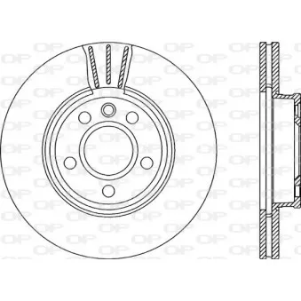 Jeu de 2 disques de frein avant OPEN PARTS BDA1937.20