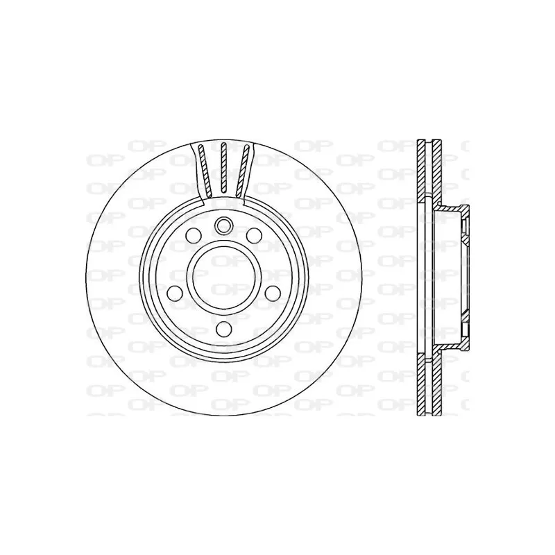 Jeu de 2 disques de frein avant OPEN PARTS BDA1937.20