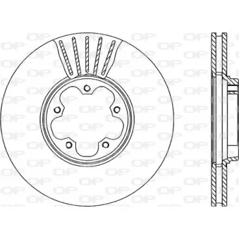 Jeu de 2 disques de frein avant OPEN PARTS