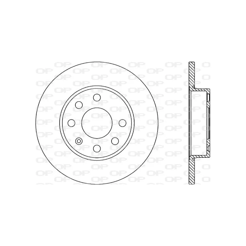 Jeu de 2 disques de frein avant OPEN PARTS BDA1967.10