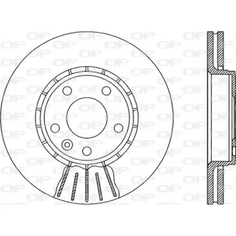 Jeu de 2 disques de frein avant OPEN PARTS BDA1978.20