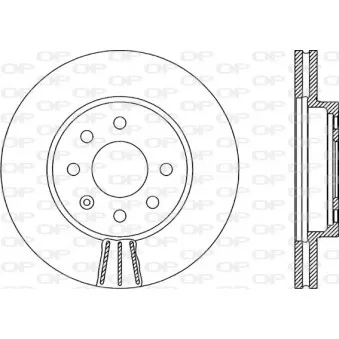 Jeu de 2 disques de frein avant OPEN PARTS BDA1984.20