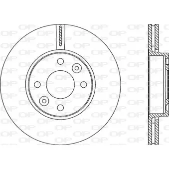 Jeu de 2 disques de frein avant OPEN PARTS BDA1985.20