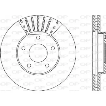 Jeu de 2 disques de frein avant OPEN PARTS BDA1986.20