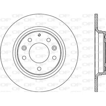Jeu de 2 disques de frein arrière OPEN PARTS BDA2023.10