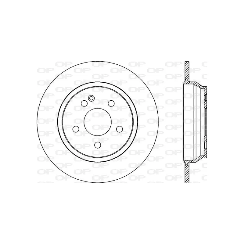 Jeu de 2 disques de frein arrière OPEN PARTS BDA2040.10