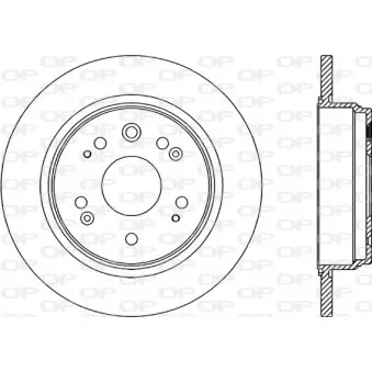 Jeu de 2 disques de frein arrière OPEN PARTS BDA2050.10