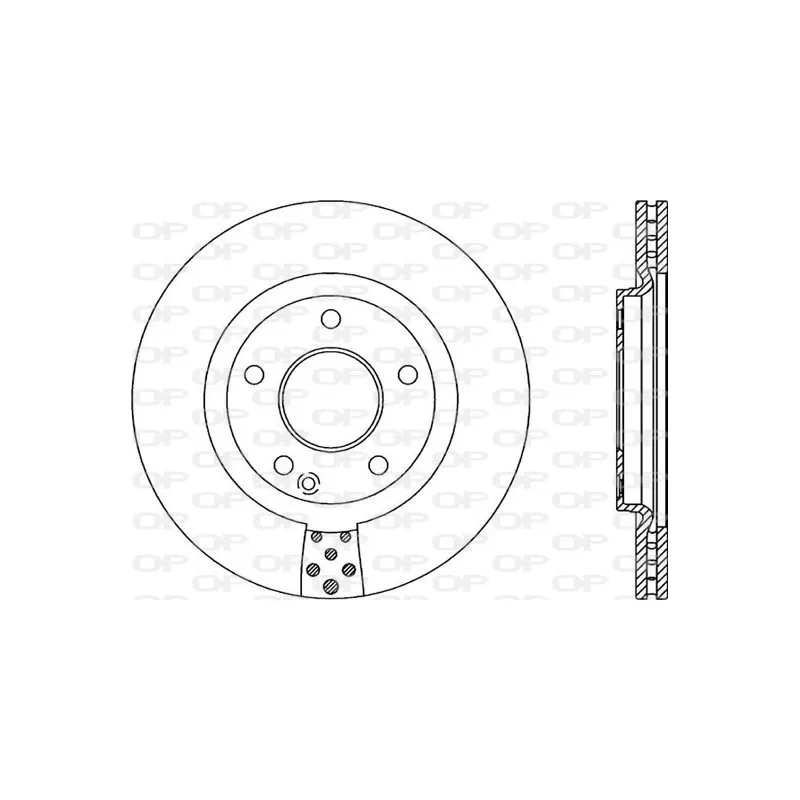 Jeu de 2 disques de frein avant OPEN PARTS BDA2054.20