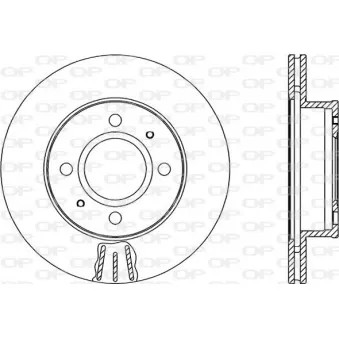 Jeu de 2 disques de frein avant OPEN PARTS BDA2056.20
