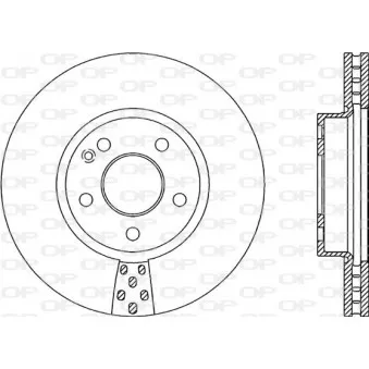Jeu de 2 disques de frein avant OPEN PARTS