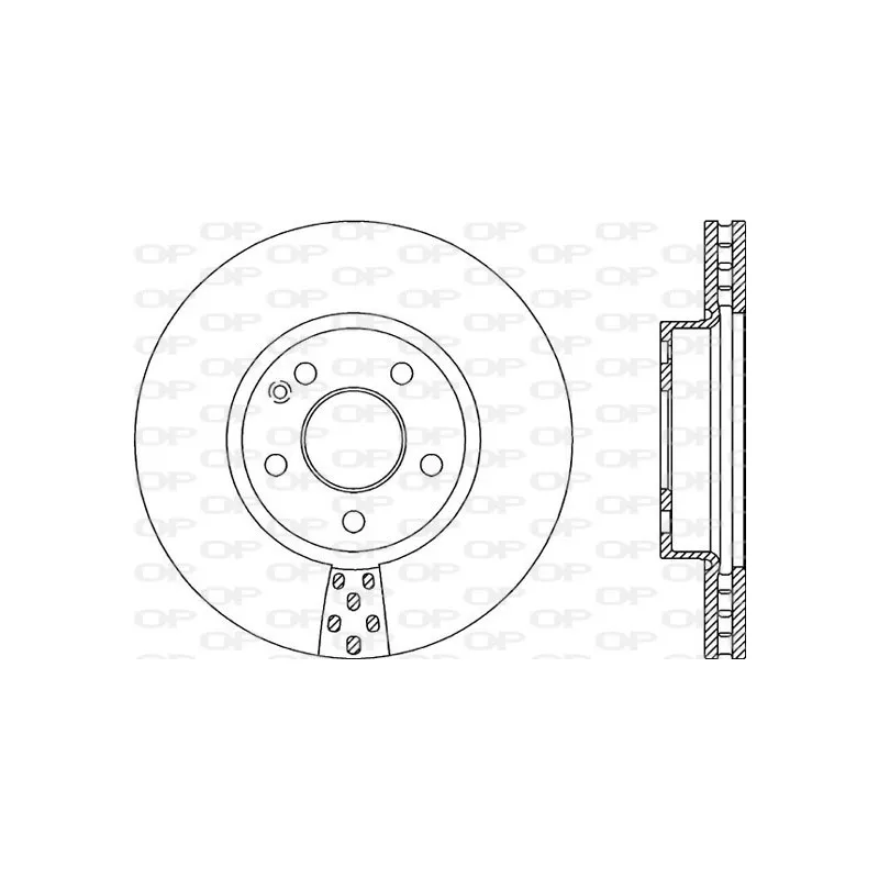 Jeu de 2 disques de frein avant OPEN PARTS BDA2060.20