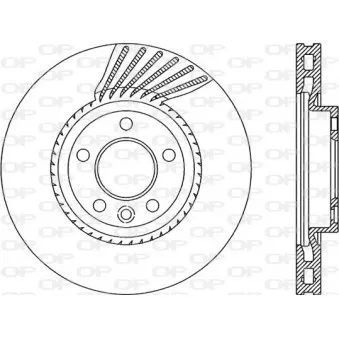 Jeu de 2 disques de frein avant OPEN PARTS BDA2061.20