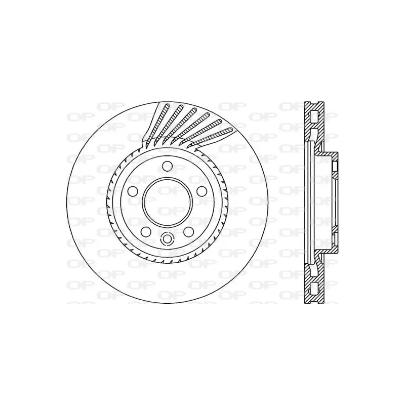 Jeu de 2 disques de frein avant OPEN PARTS BDA2061.20