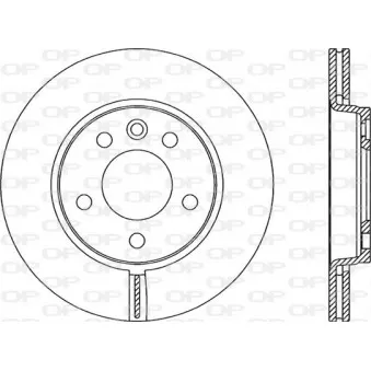 Jeu de 2 disques de frein arrière OPEN PARTS BDA2062.20