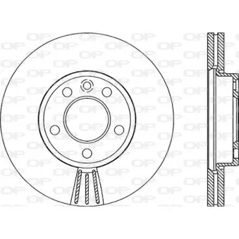 Jeu de 2 disques de frein avant OPEN PARTS BDA2063.20