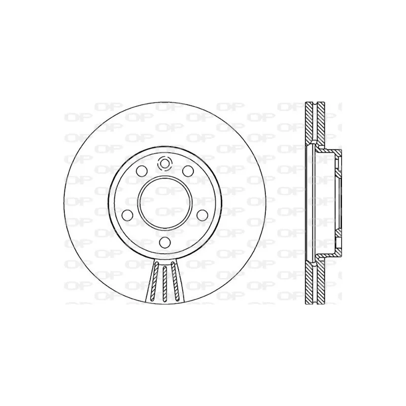 Jeu de 2 disques de frein avant OPEN PARTS BDA2063.20