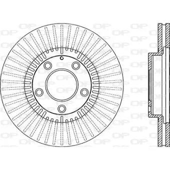 Jeu de 2 disques de frein avant OPEN PARTS BDA2075.20