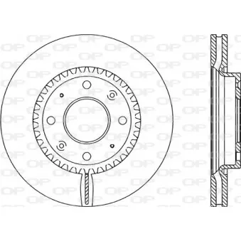 Jeu de 2 disques de frein avant OPEN PARTS BDA2084.20