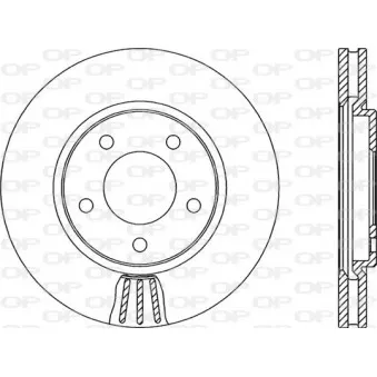 Jeu de 2 disques de frein avant OPEN PARTS