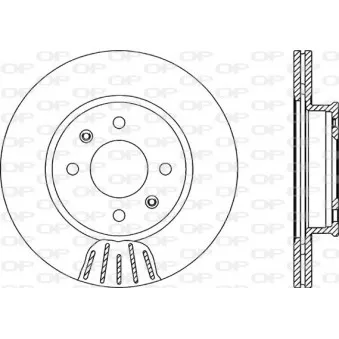 Jeu de 2 disques de frein avant OPEN PARTS BDA2132.20