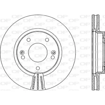 Jeu de 2 disques de frein avant OPEN PARTS BDA2138.20