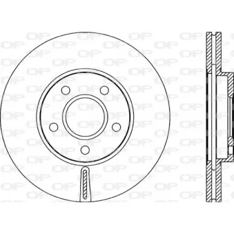 Jeu de 2 disques de frein avant OPEN PARTS