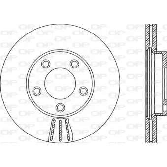 Jeu de 2 disques de frein avant OPEN PARTS BDA2142.20