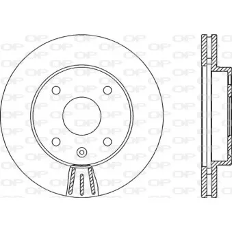 Jeu de 2 disques de frein avant OPEN PARTS BDA2144.20
