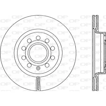 Jeu de 2 disques de frein avant OPEN PARTS BDA2150.20