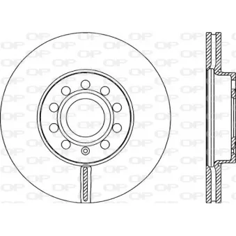 Jeu de 2 disques de frein avant OPEN PARTS BDA2151.20