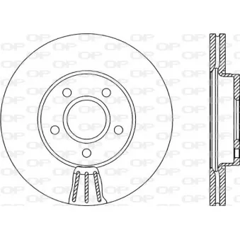 Jeu de 2 disques de frein avant OPEN PARTS BDA2152.20