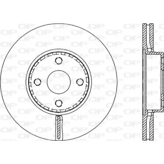 Jeu de 2 disques de frein avant OPEN PARTS BDA2155.20
