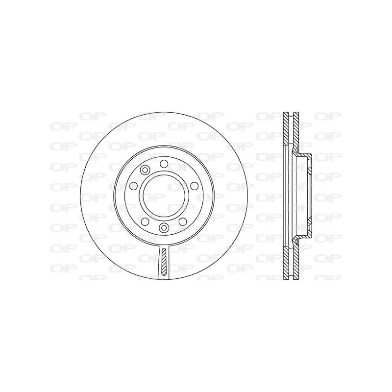 Jeu de 2 disques de frein avant OPEN PARTS BDA2158.20