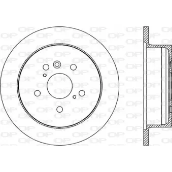 Jeu de 2 disques de frein arrière OPEN PARTS BDA2172.10
