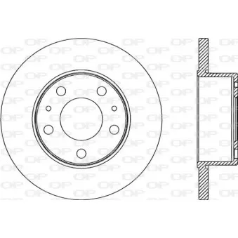 Jeu de 2 disques de frein arrière OPEN PARTS BDA2180.10