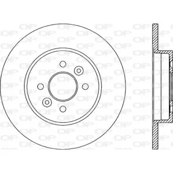 Jeu de 2 disques de frein arrière OPEN PARTS BDA2183.10