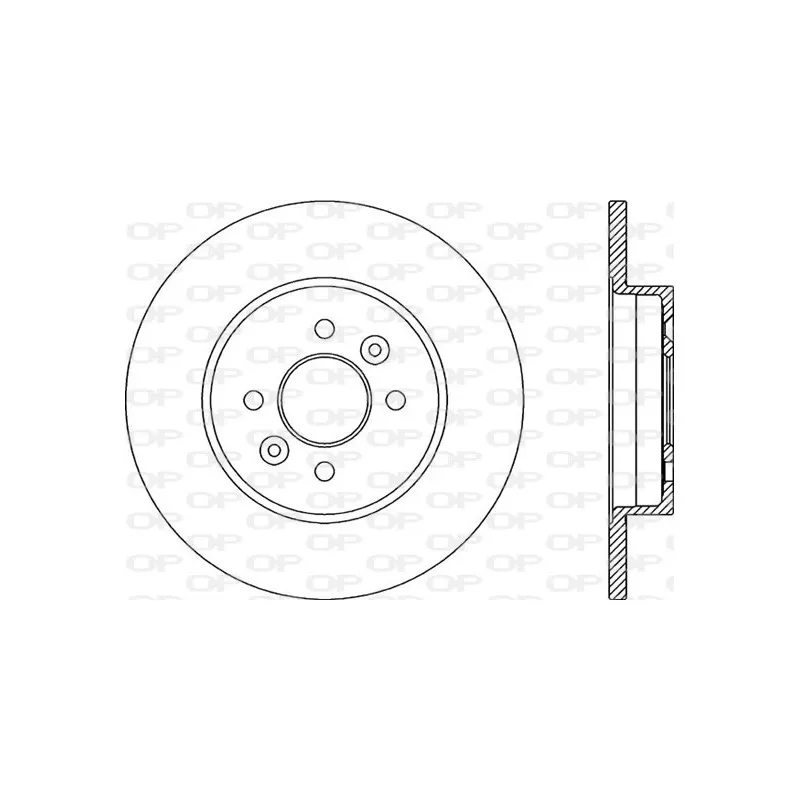 Jeu de 2 disques de frein arrière OPEN PARTS BDA2183.10