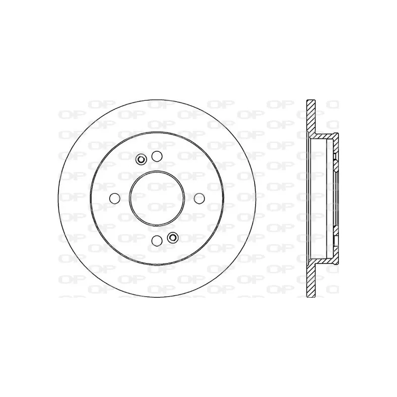 Jeu de 2 disques de frein arrière OPEN PARTS BDA2184.10