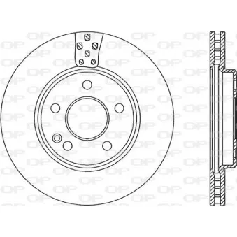 Jeu de 2 disques de frein avant OPEN PARTS BDA2190.20