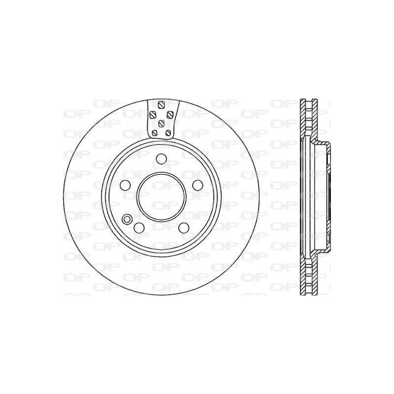 Jeu de 2 disques de frein avant OPEN PARTS BDA2190.20