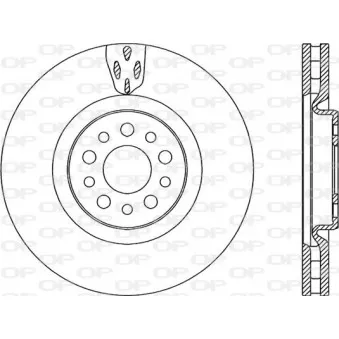 Jeu de 2 disques de frein avant OPEN PARTS BDA2191.20